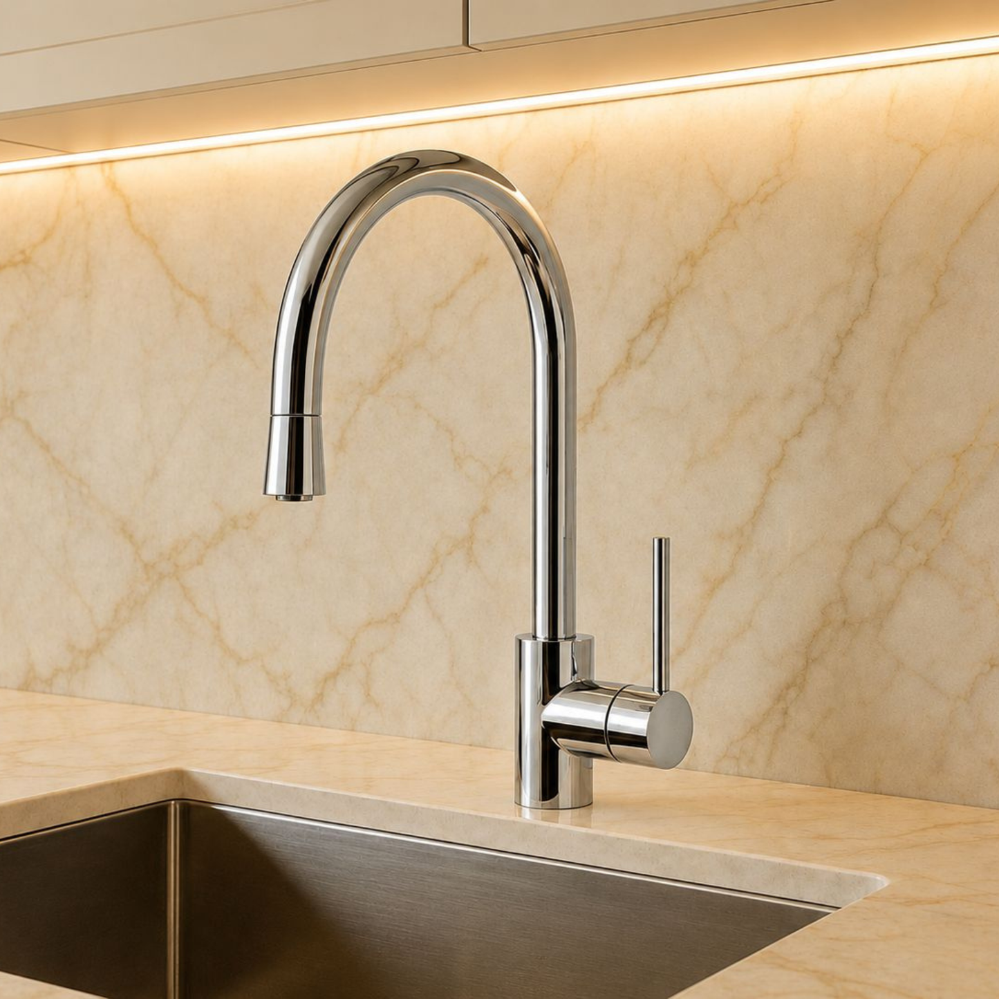 Luxury Kitchen Faucet with Pull-Out Spray - C7