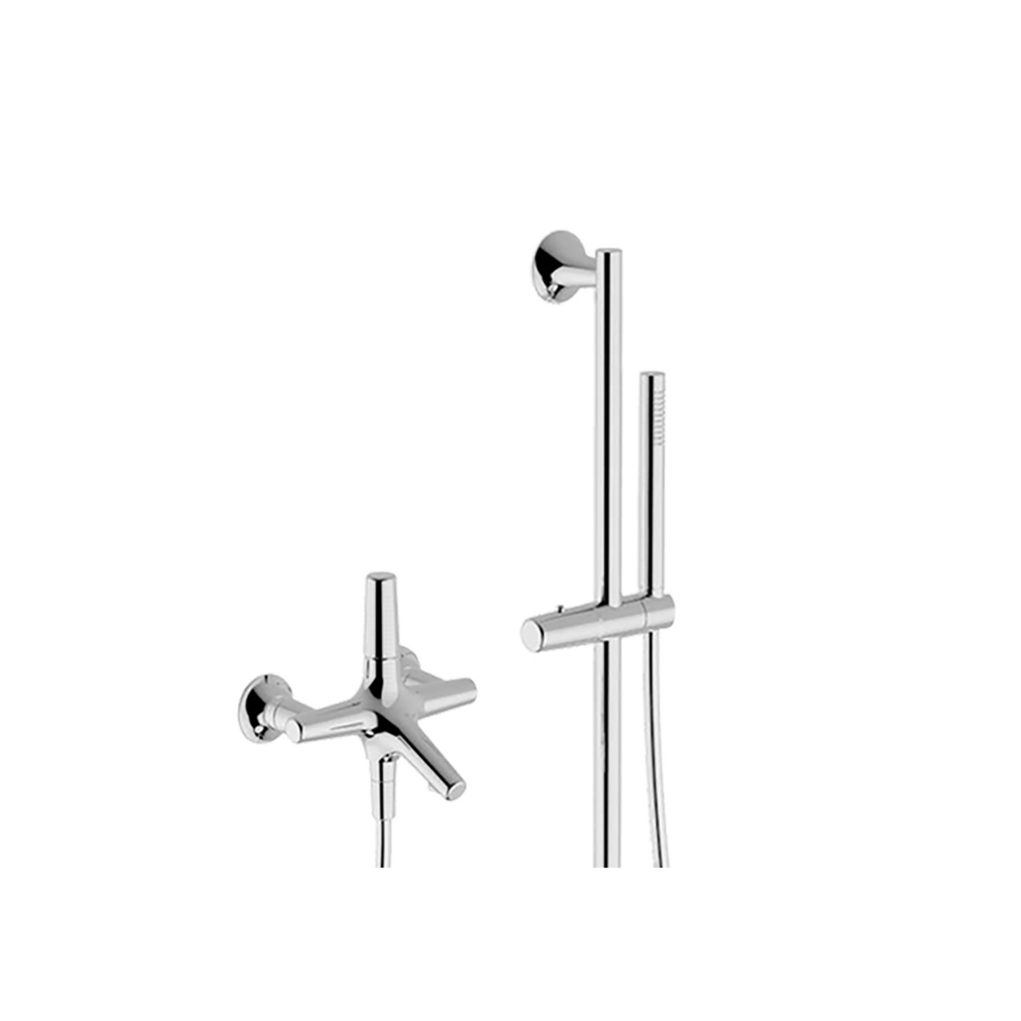 Non-Thermostatic Bath Mixer With Shower Set - C6