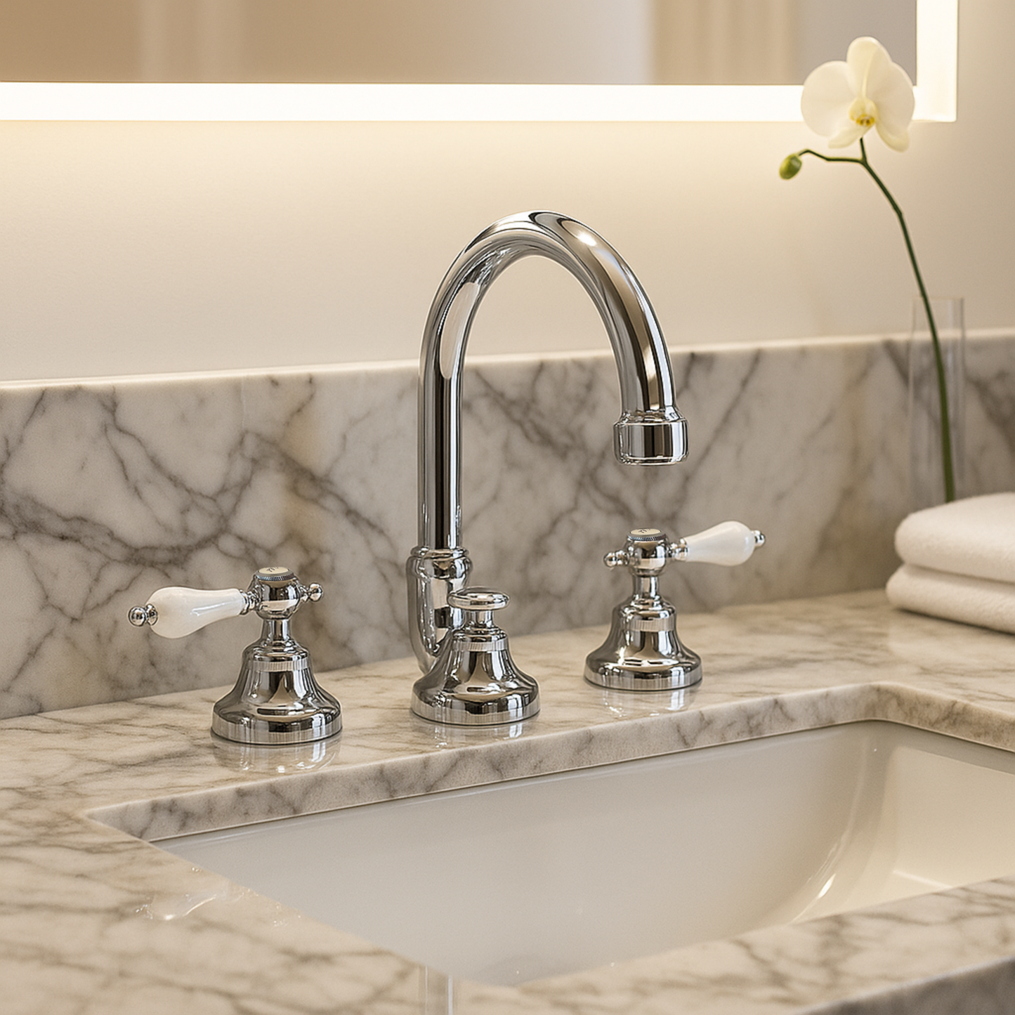 Widespread Bathroom Faucet - C12
