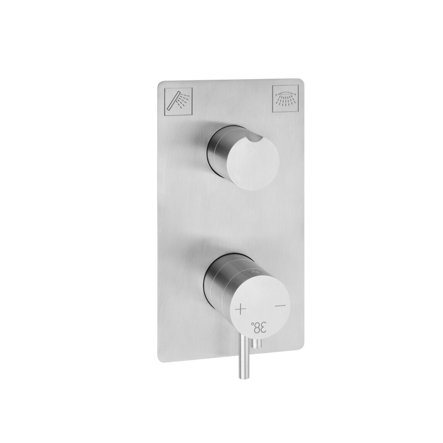 Thermostatic Shower Valve Trim For 2 Outlet Concealed Valve - R4