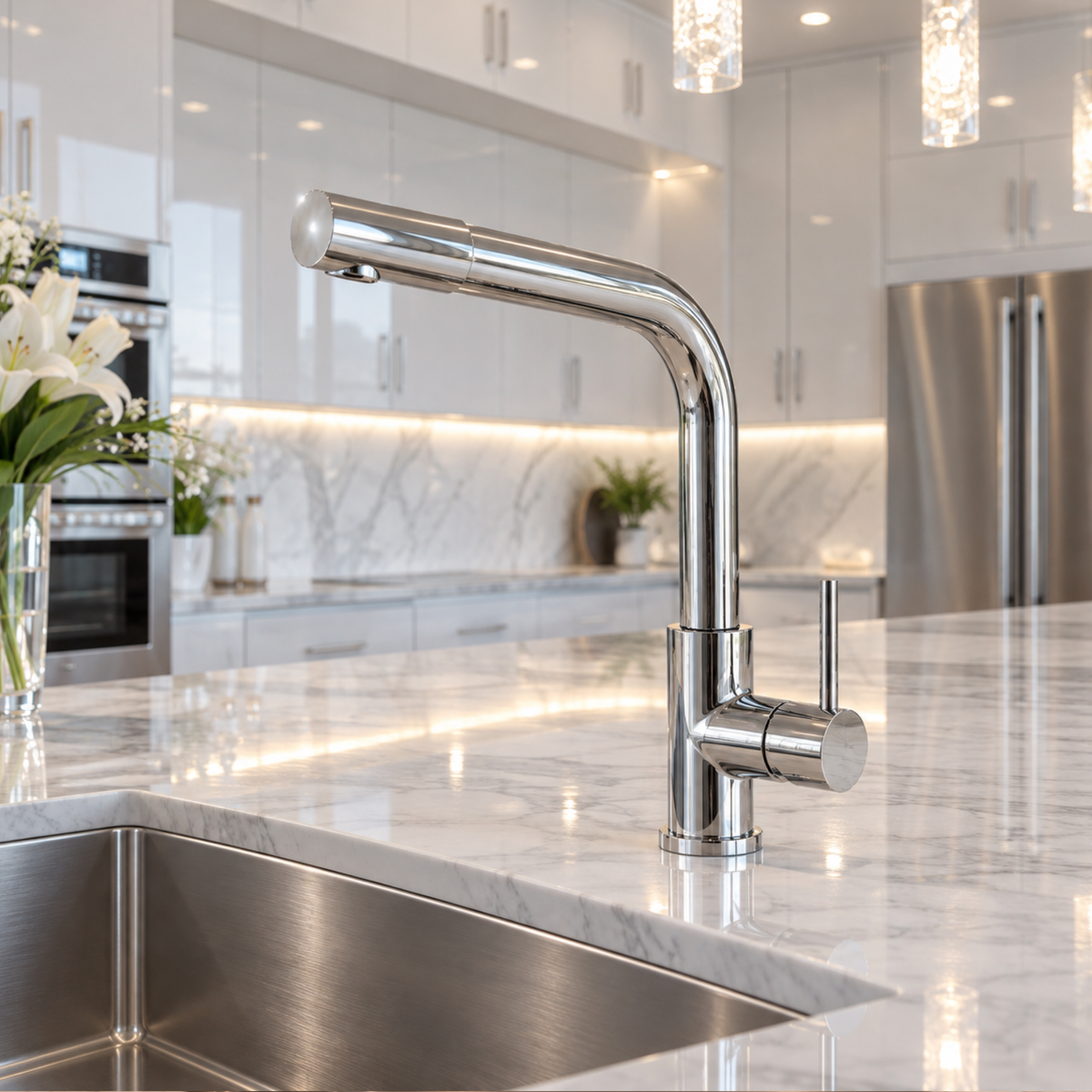 Luxury Kitchen Faucet with Pull-Out Spray - C9