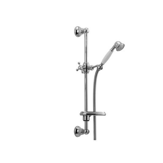 HAND SHOWER WITH SLIDE BAR - WALL SUPPLY ELBOW SOLD SEPARATELY - C10