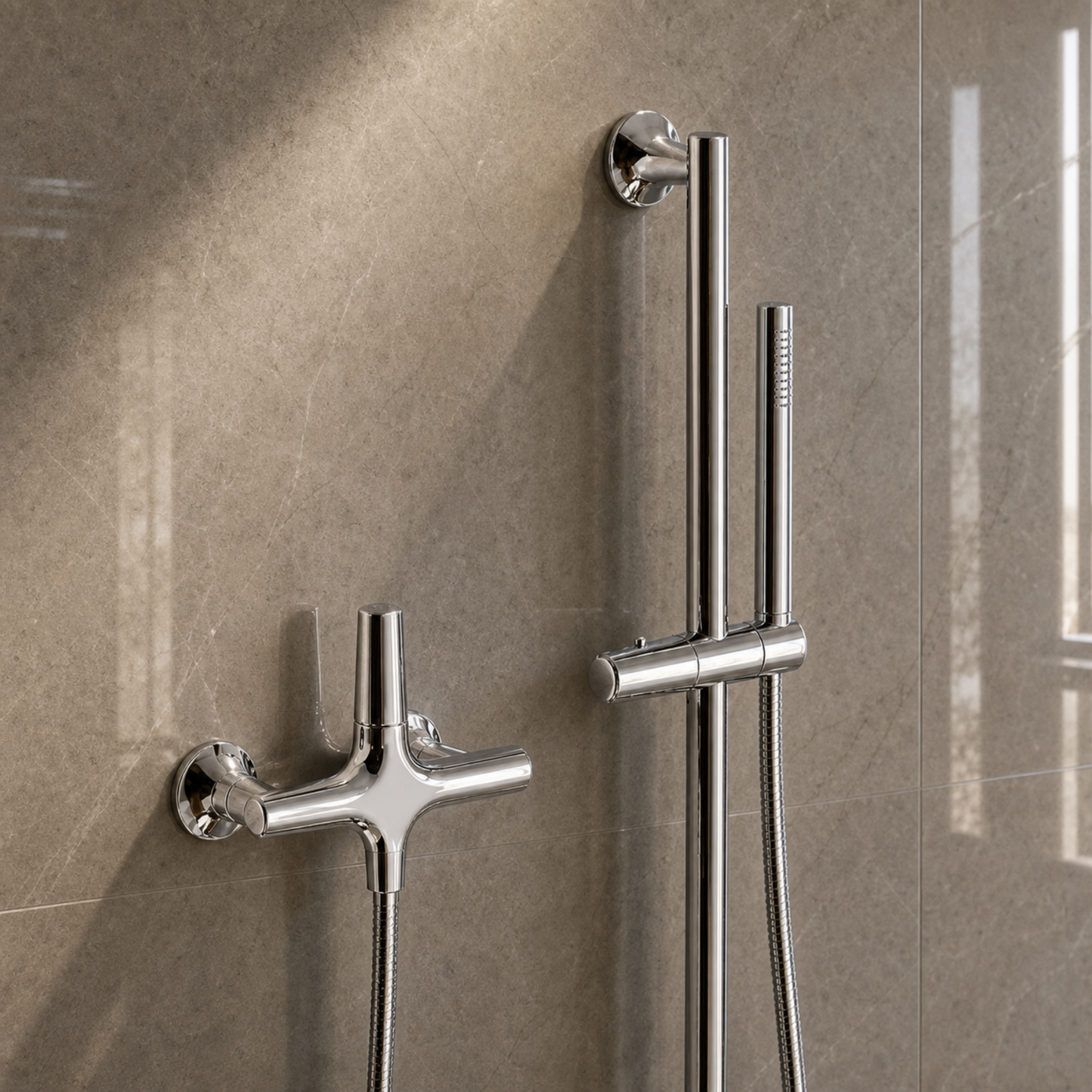 Non-Thermostatic Bath Mixer With Shower Set - C7