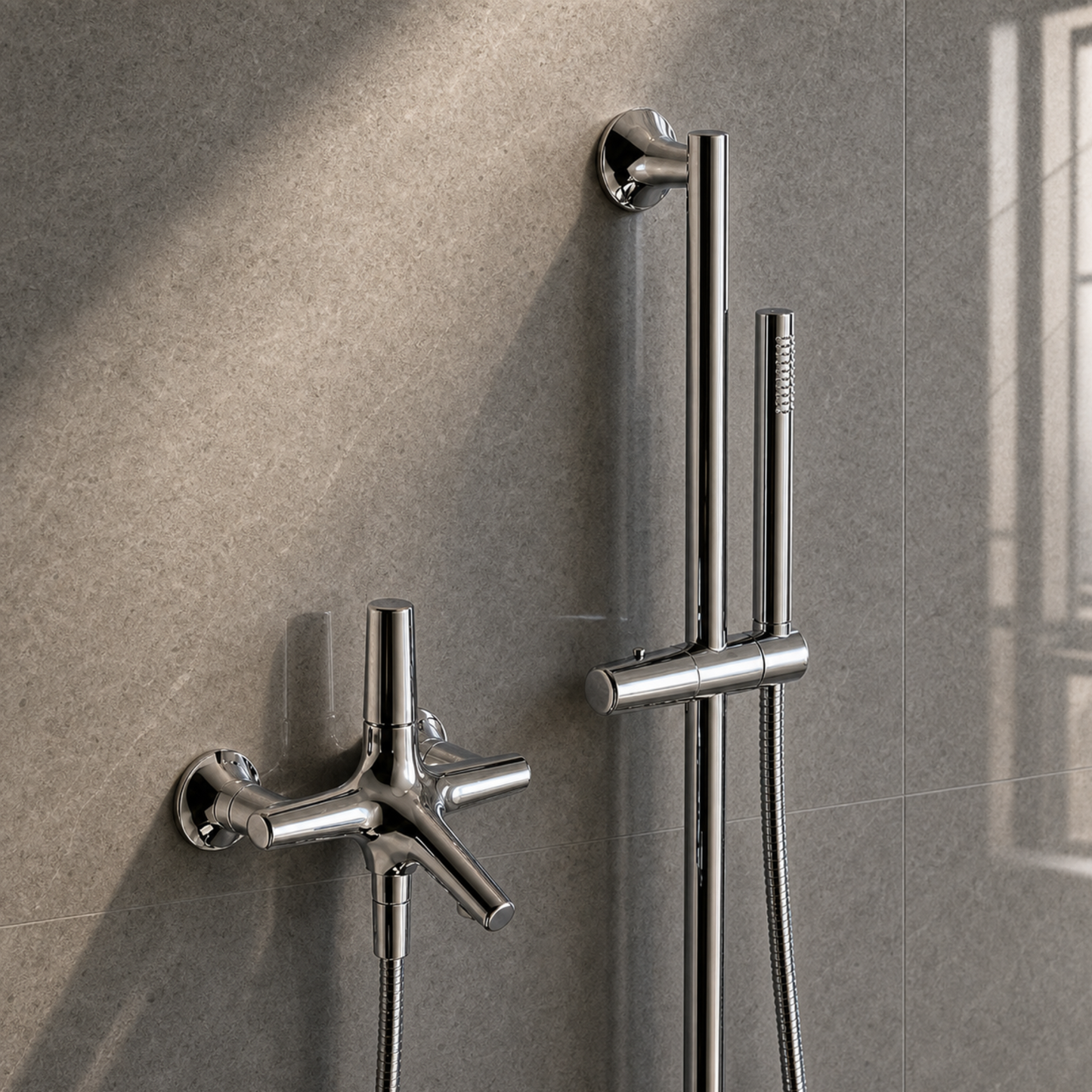 Non-Thermostatic Bath Mixer With Shower Set - C6