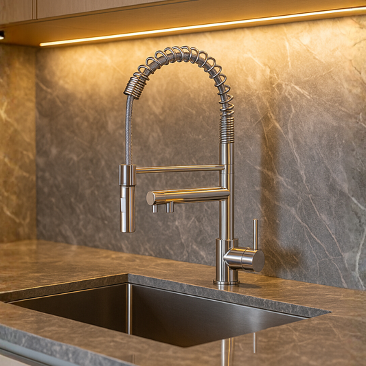 Luxury Kitchen Faucet with Pull-Down Spray - C11