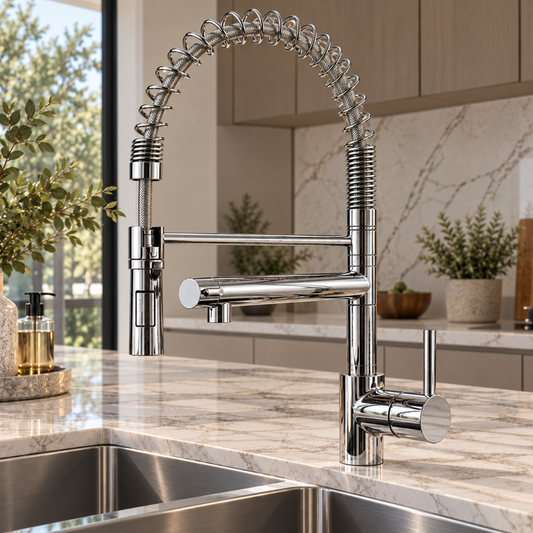 Luxury Kitchen Faucet with Pull-Down Spray - C11