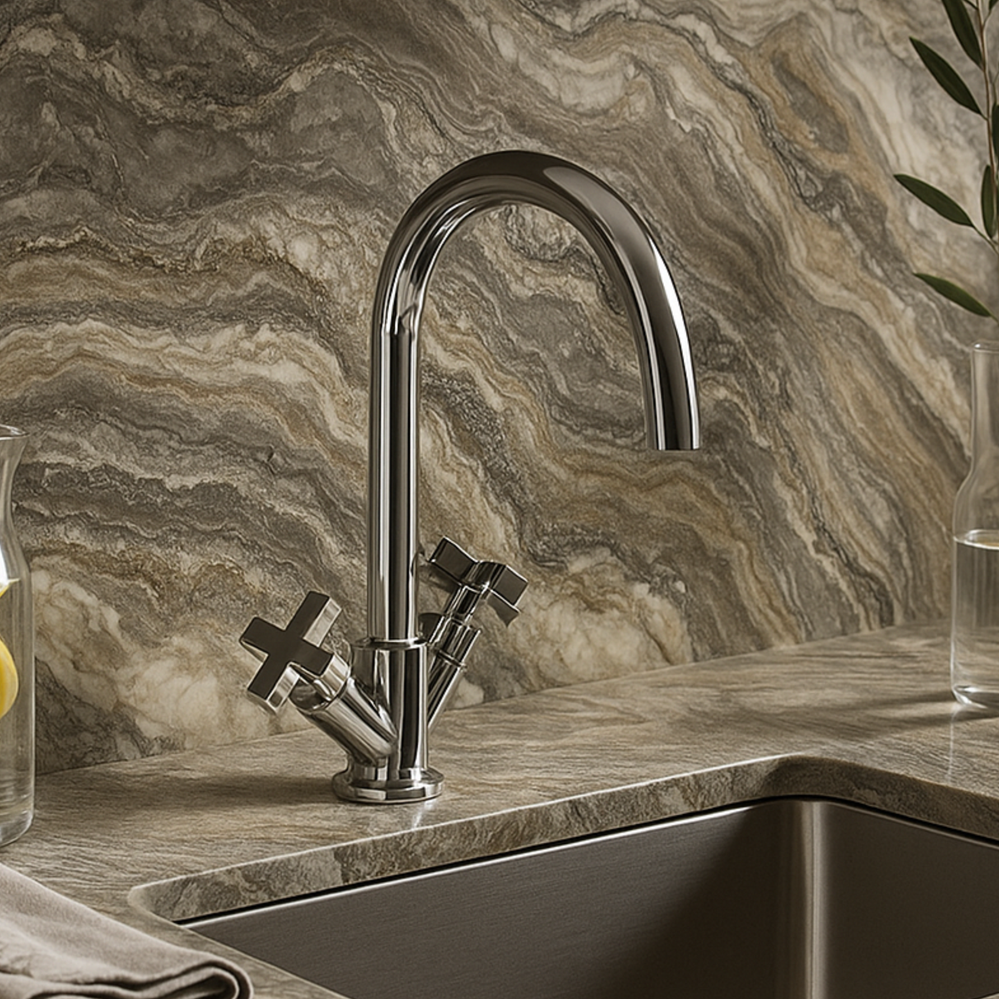 Two Handle Kitchen Faucet - C23