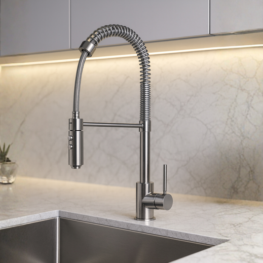 Kitchen Faucet With Pull Down Sprayer, Swivel Spout, and Pre-rinse - C2