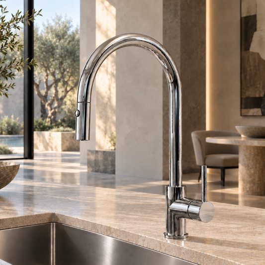Luxury Kitchen Faucet with Pull-Out Spray - C5