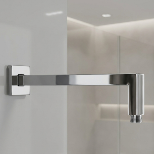 Shower Head Extension Arm With Flange - 14 inches - S1
