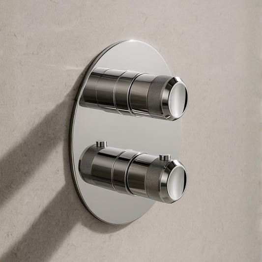 Thermostatic Shower Valve Trim For 1, 2, & 3 Outlet Concealed Valve - C8