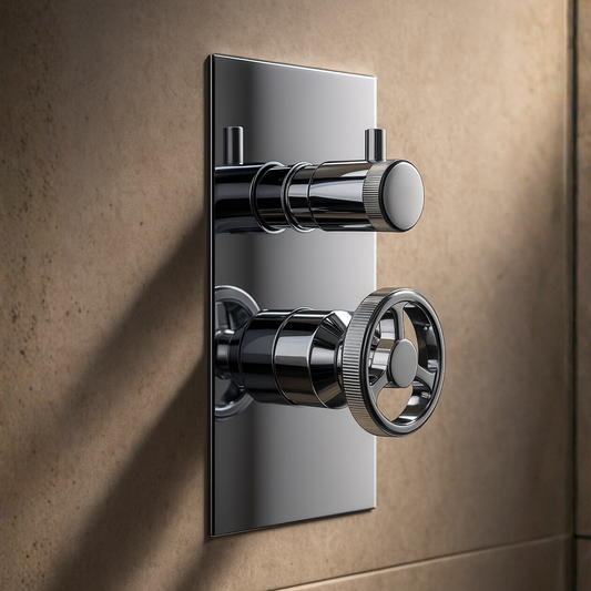 Thermostatic Shower Valve Trim For 2, & 3 Outlet Concealed Valve - C10